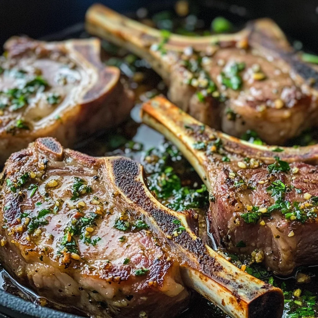 Garlic and Herb Crusted Lamb Chops Recipe