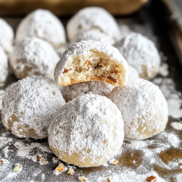 Gingerbread Snowball Cookies