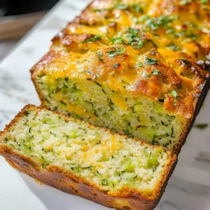 Green Onion Zucchini Cheddar Quick Bread