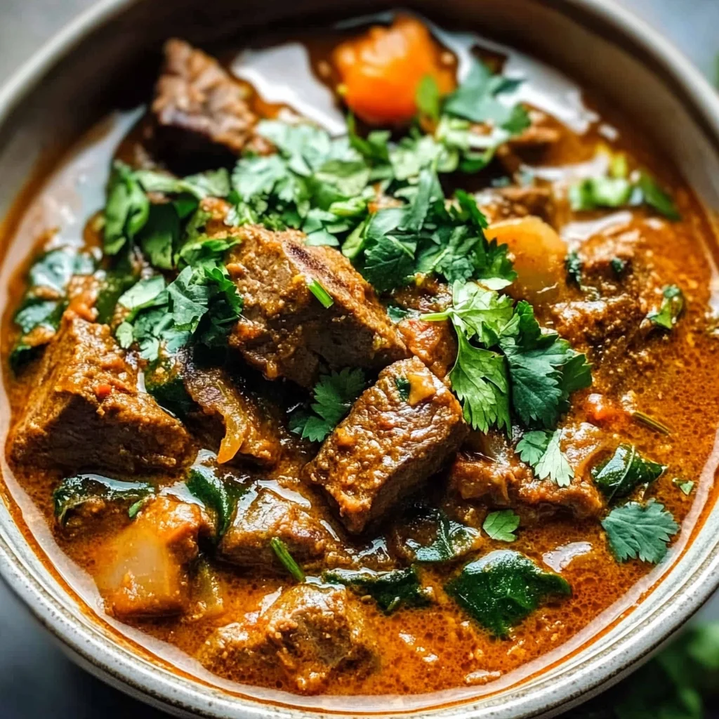 Indian-Style Slow-Cooked Lamb Curry