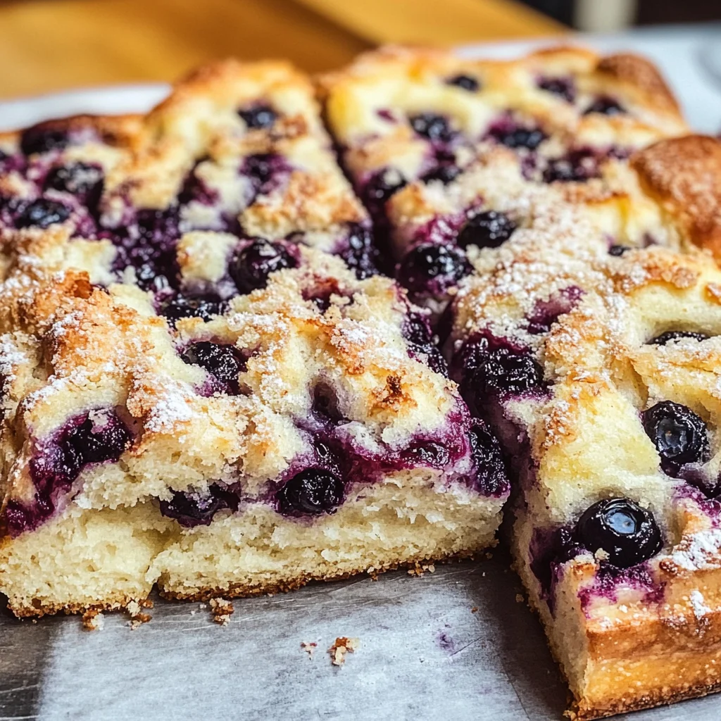 Lemon Blueberry Sourdough Focaccia