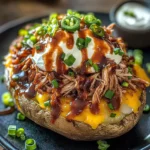 Loaded Baked Potato with Pulled Pork