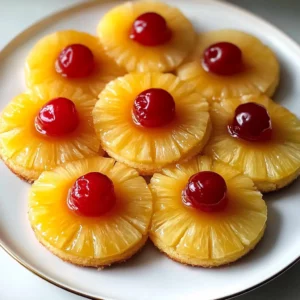 Pineapple Upside Down Sugar Cookies