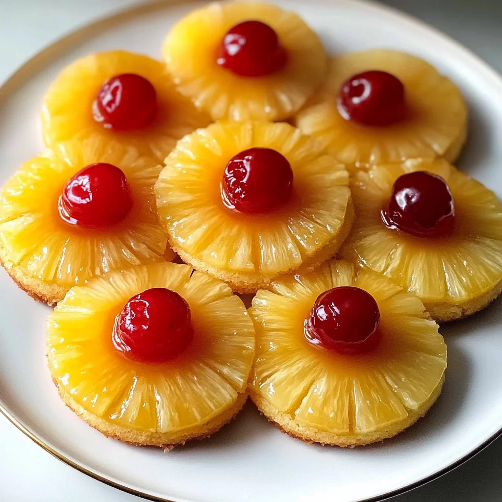 Pineapple Upside Down Sugar Cookies