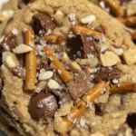 Pretzel Toffee Chocolate Chip Cookies