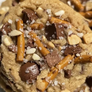 Pretzel Toffee Chocolate Chip Cookies