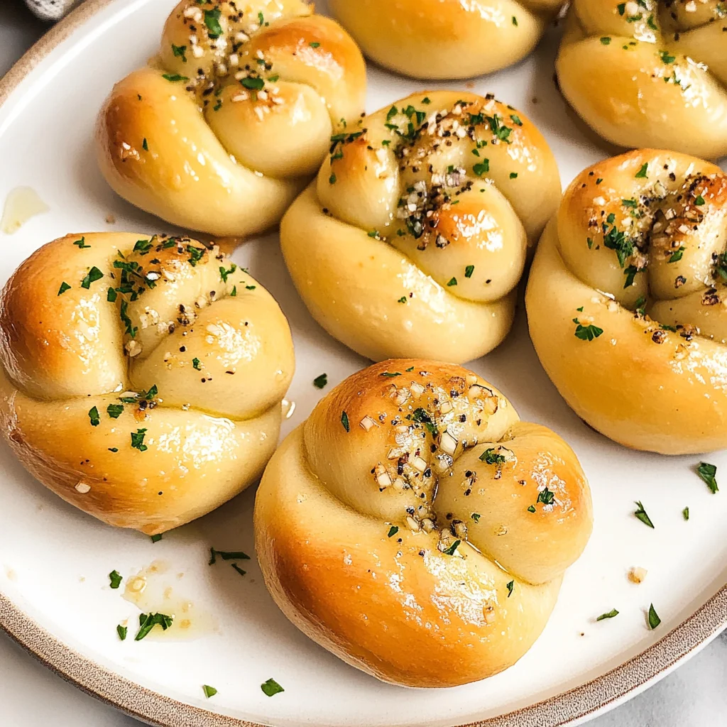 Quick Sourdough Discard Garlic Knots