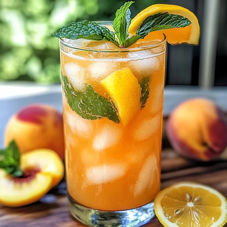 Refreshing Peach Lemonade