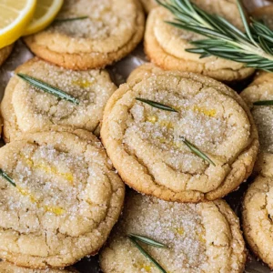 Rosemary Cookies with Lemon Sugar