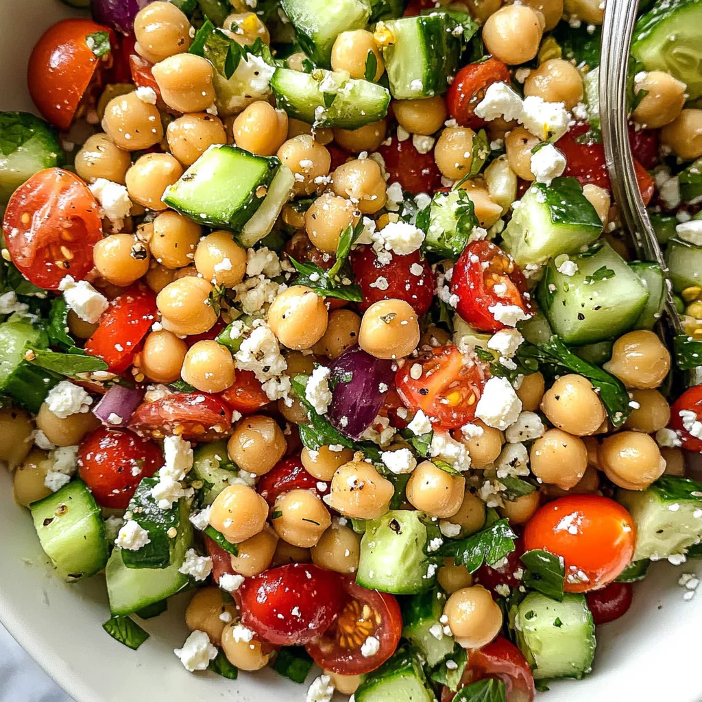 10-Minute Mediterranean Chickpea Salad