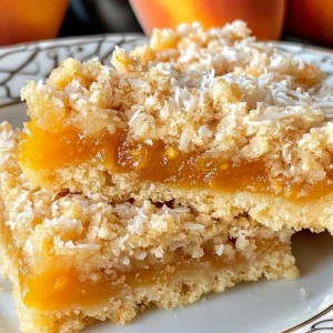 Apricot Coconut Crumble Bars