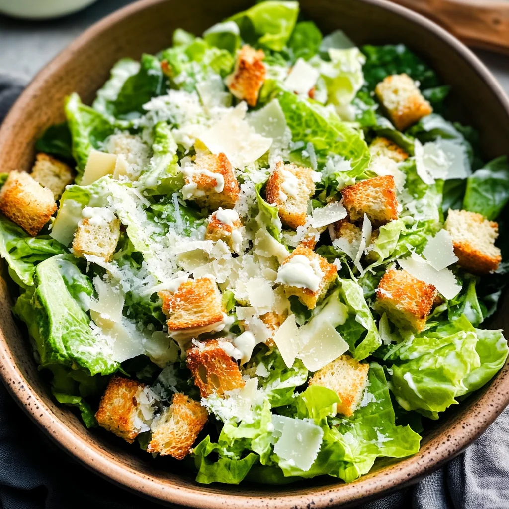 Best Caesar Salad Recipe with Salad Dressing from Scratch