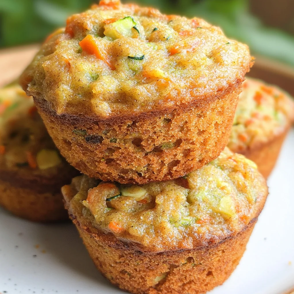 Carrot Cake Zucchini Muffins
