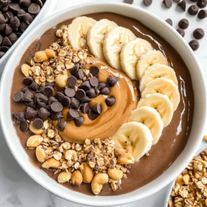 Chocolate Peanut Butter Smoothie Bowl
