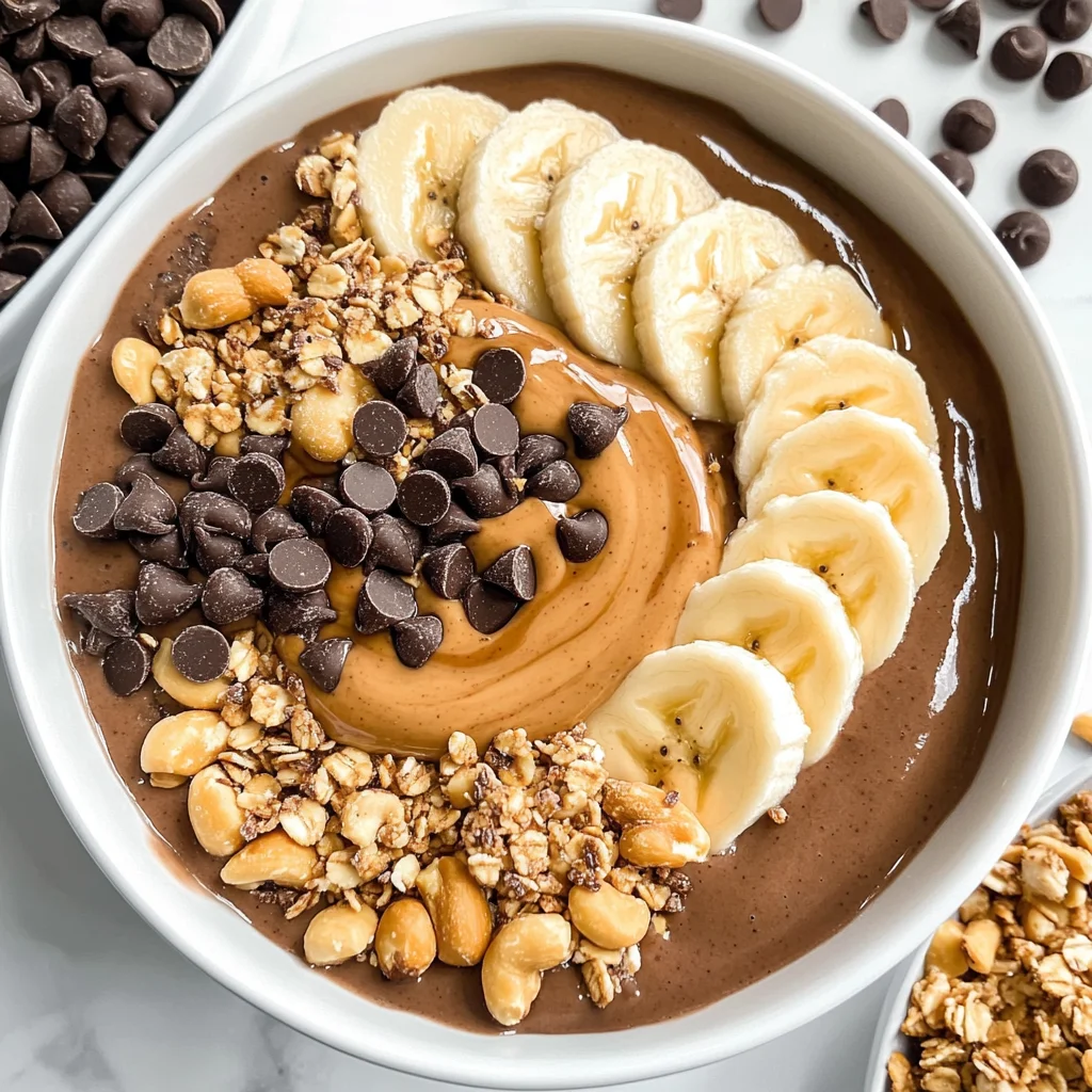 Chocolate Peanut Butter Smoothie Bowl