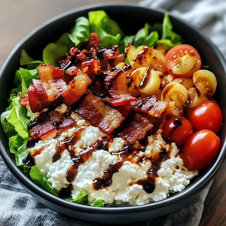 Creamy BLT Cottage Cheese Bowl: A Fresh Twist on Classic Flavor