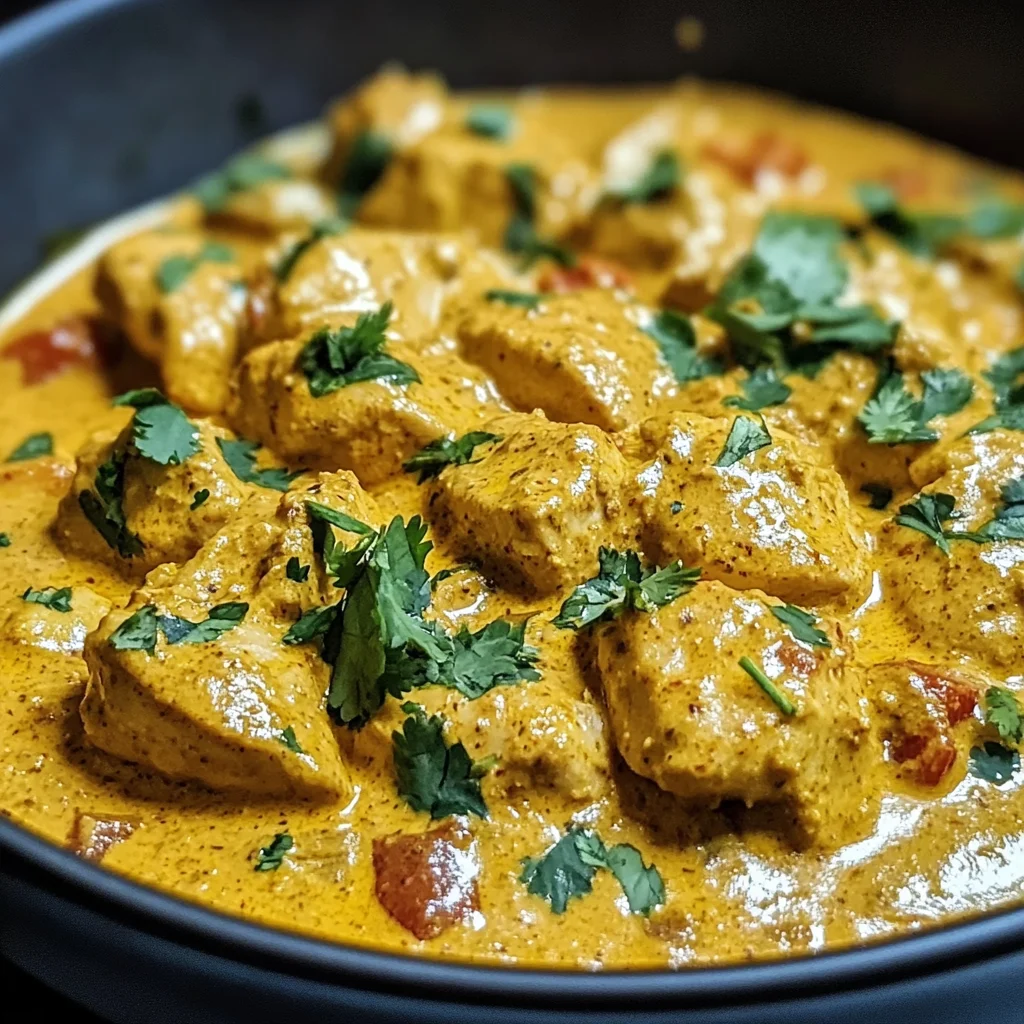 Creamy Homemade Chicken Korma Perfect with Flatbread or Rice