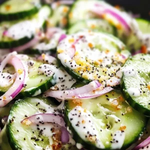 Cucumber Everything Bagel Salad
