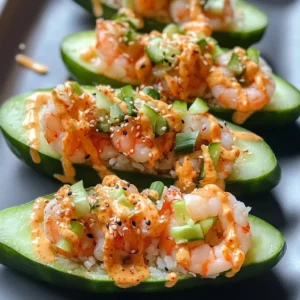 Cucumber Sushi Boats