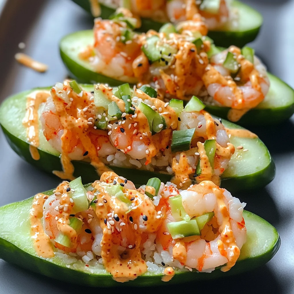 Cucumber Sushi Boats