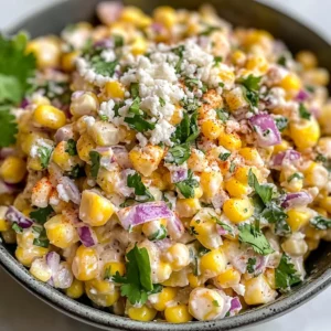 Delicious Street Corn Salad with Greek Yogurt