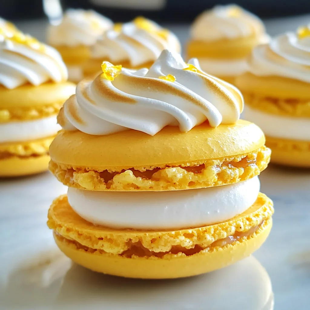 Easy Lemon Meringue Pie Macarons