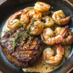 Filet Mignon with Shrimp and Lobster Cream Sauce delights!