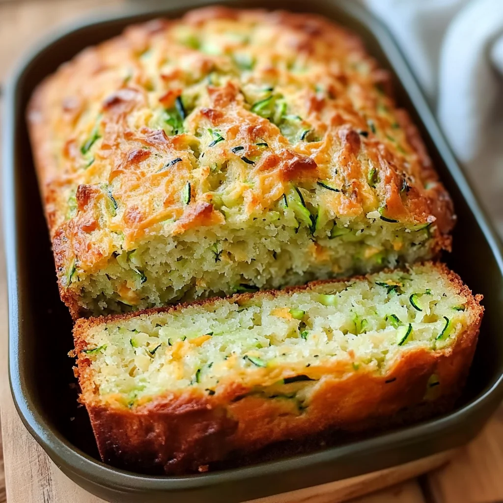 Green Onion Zucchini Cheddar Quick Bread