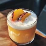 Grilled Peach Whiskey Sour