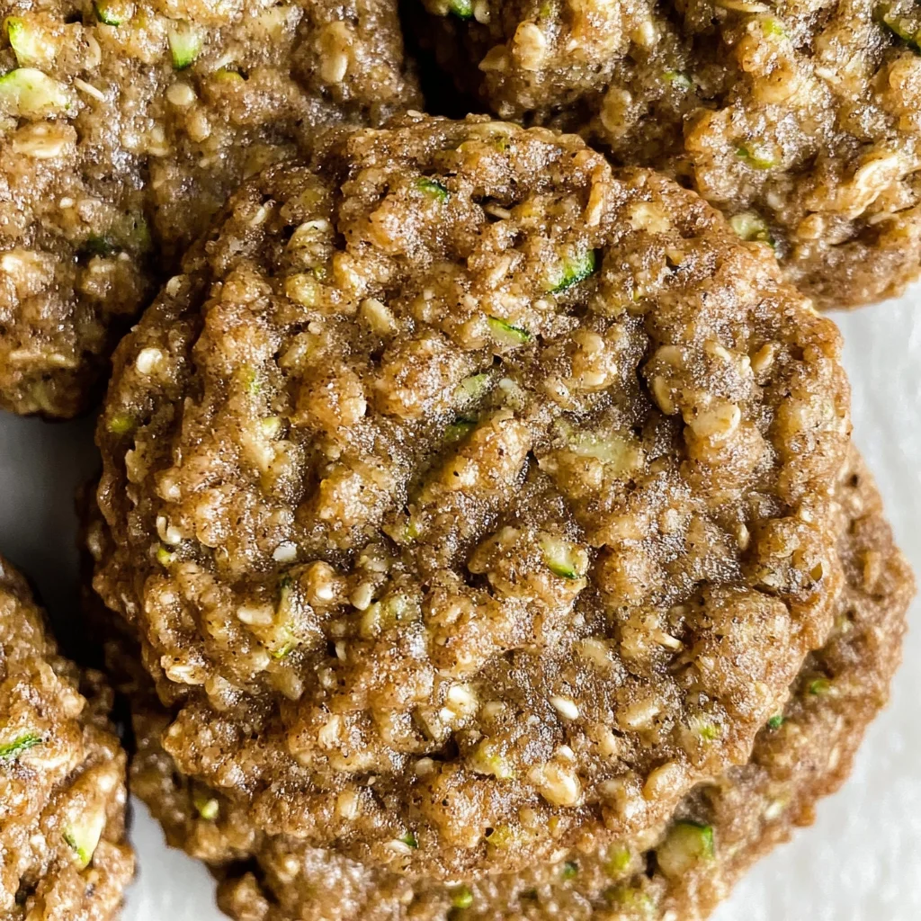 Healthy Zucchini Oatmeal Cookies