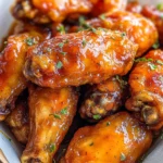 Hot Honey Peach Wings