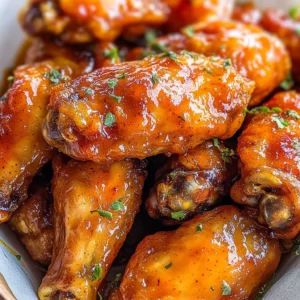 Hot Honey Peach Wings