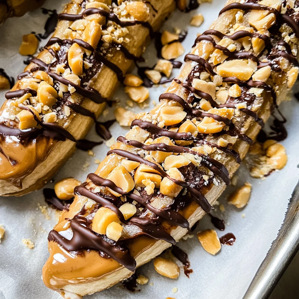 Low Calorie Frozen Banana Snickers