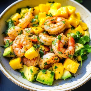 Mango Pineapple Shrimp Salad