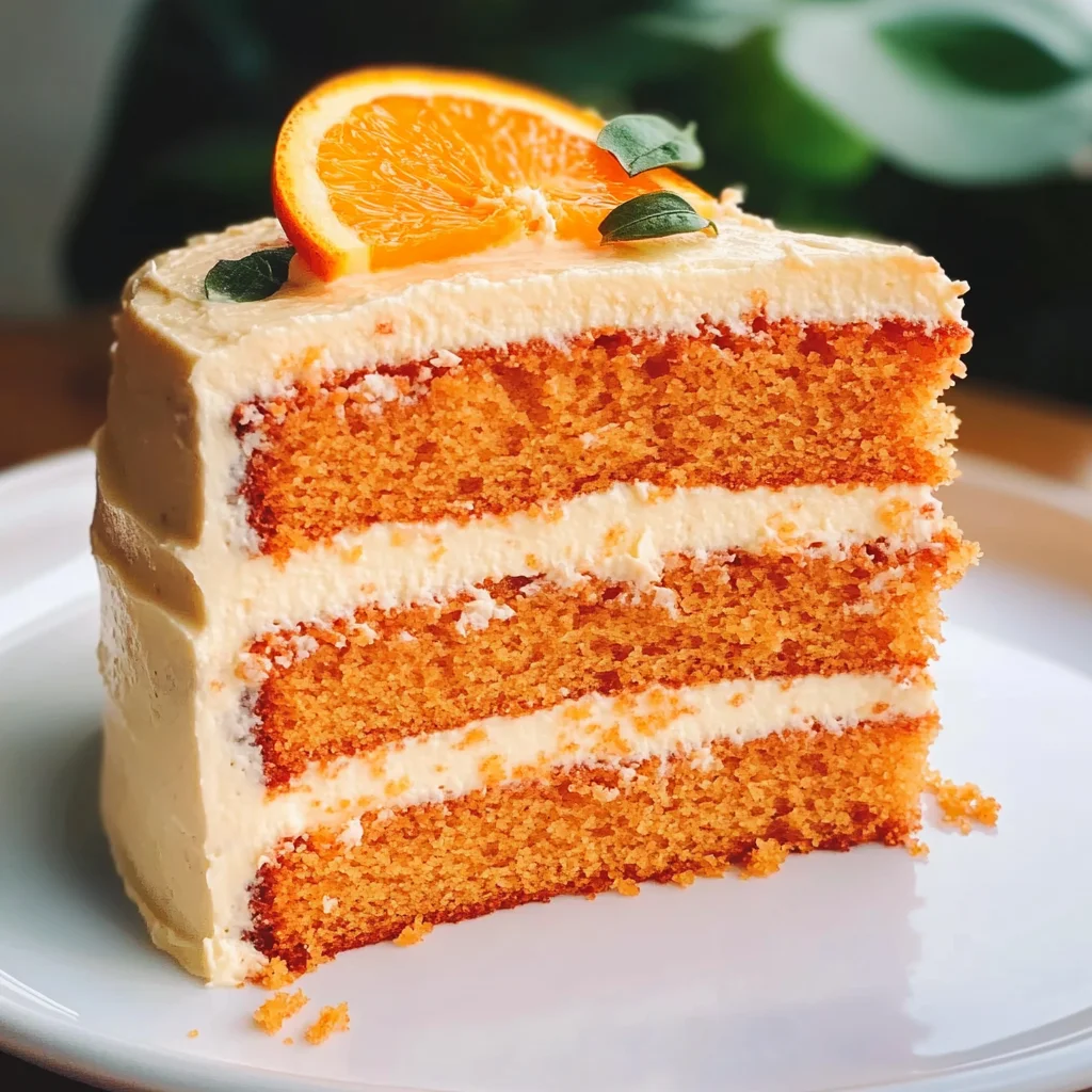 Orange Velvet Cake with Orange Cream Cheese Frosting