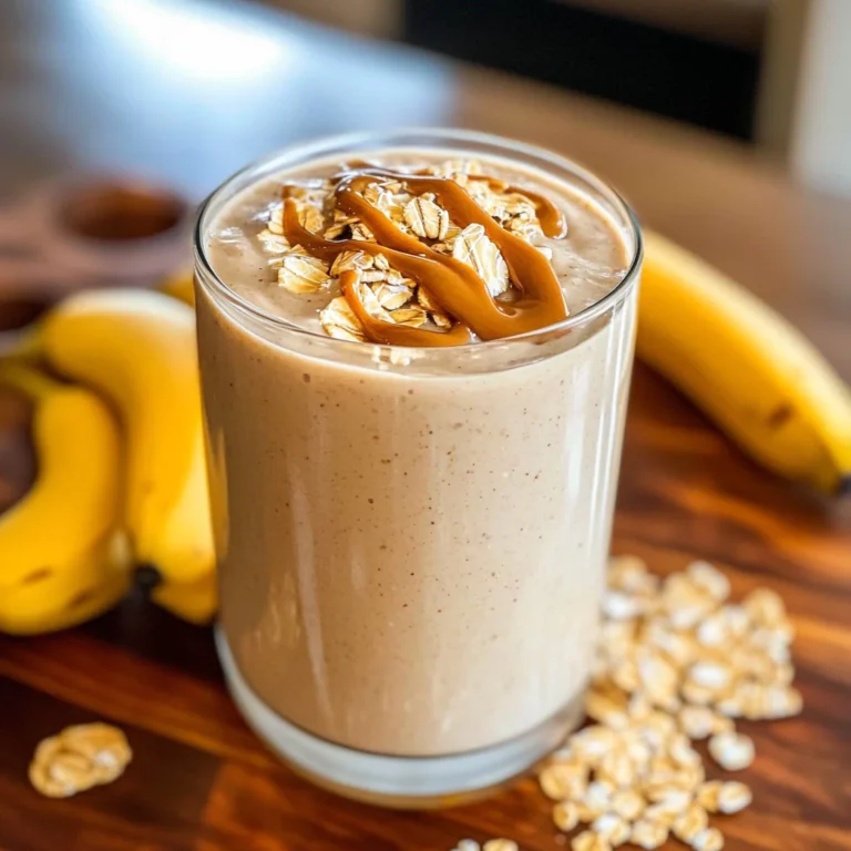 Peanut Butter Oatmeal Smoothie