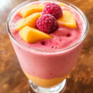 Raspberry Peach Smoothie
