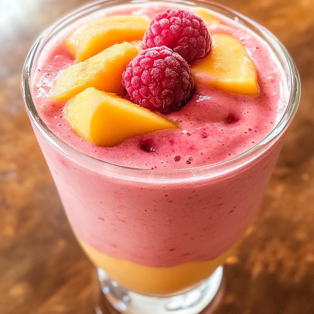 Raspberry Peach Smoothie