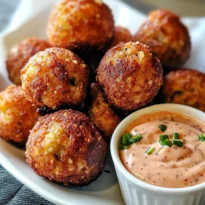 Reuben Balls with Spicy Thousand Island Dipping Sauce