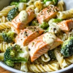Salmon and Broccoli Pasta