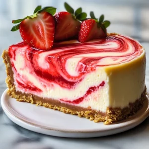 Strawberry Swirl Cheesecake Recipe