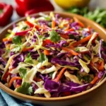 Vegan Mexican Coleslaw with Cilantro Lime Dressing - Homefoodkitchen