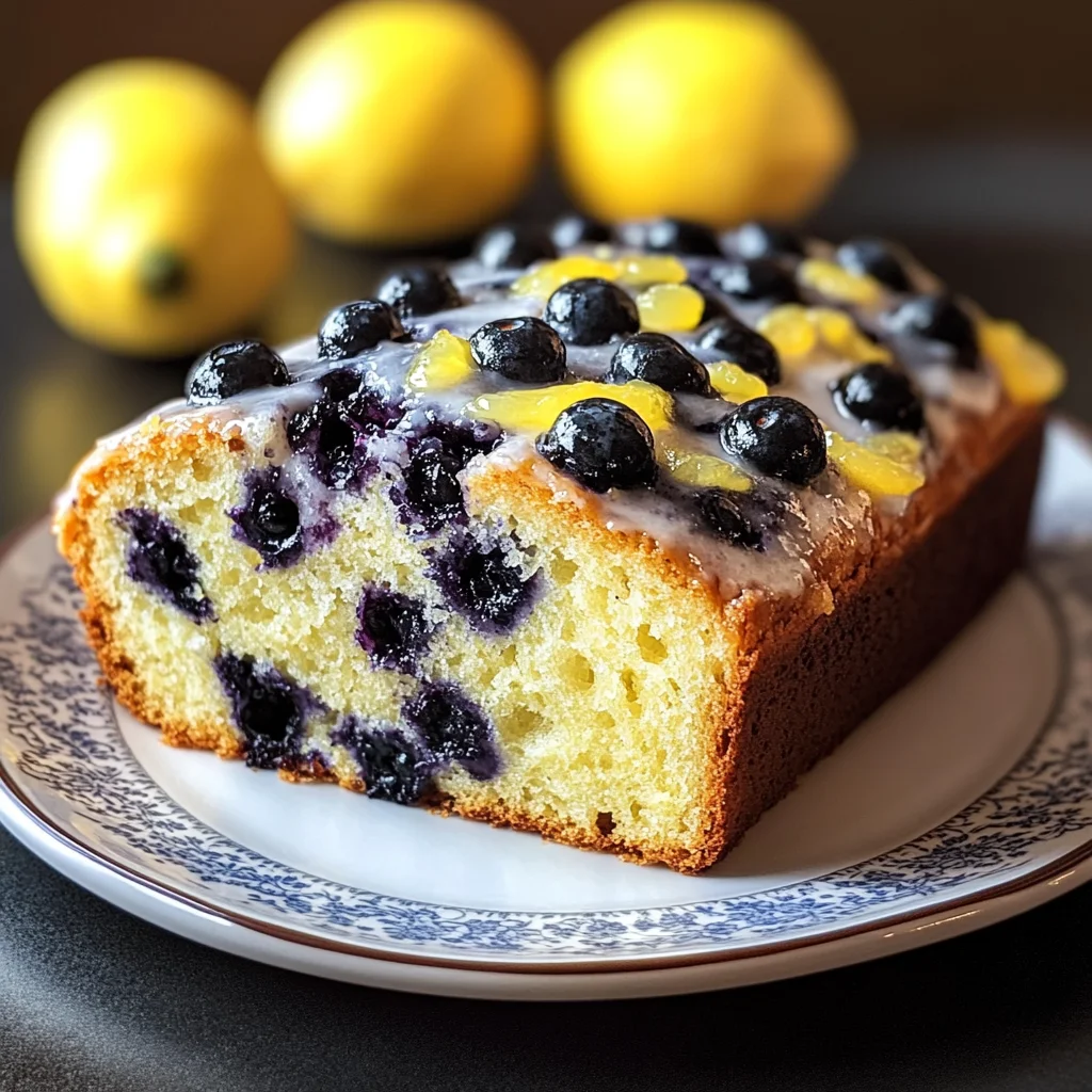 lemon blueberry sourdough breakfast loaf