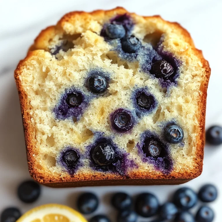 lemon blueberry sourdough quick bread