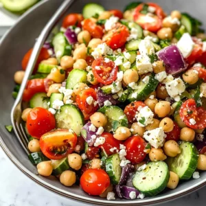 10-Minute Mediterranean Chickpea Salad