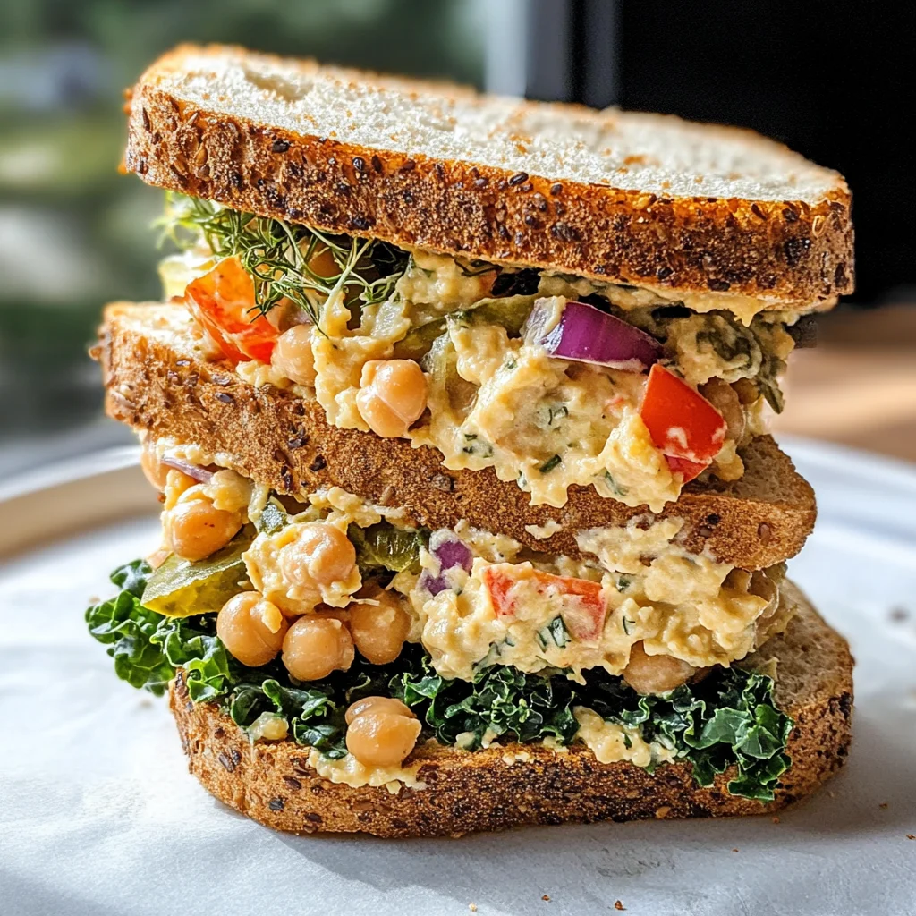 10 Minute Smashed Chickpea Salad Sandwich