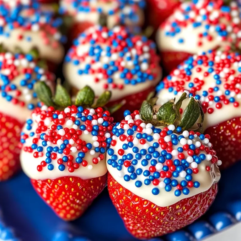 4th of July Chocolate Covered Strawberries