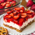 BEST Strawberry Pretzel Jello Salad Recipe