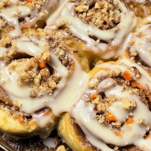 Carrot Cake Cinnamon Rolls