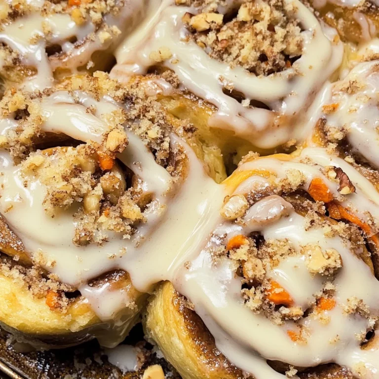 Carrot Cake Cinnamon Rolls